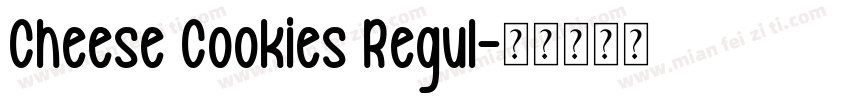 Cheese Cookies Regul字体转换